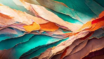 Kleuren en vormen van papier van Mustafa Kurnaz