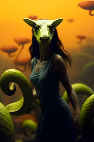 Une étreinte surréaliste