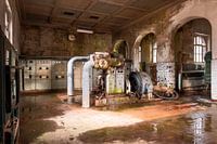 Verlassene Industrie im Verfall.
