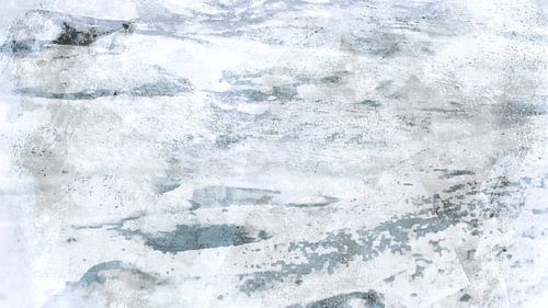 Hiver scandinave neutre Jardin abstrait III