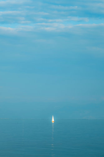Segelboot auf Bodensee von Dieter Walther