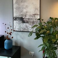 Photo de nos clients: Paysage d'hiver abstrait aux couleurs douces par FRESH Fine Art, sur toile