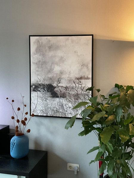 Abstract Winter Landscape in Soft Colours