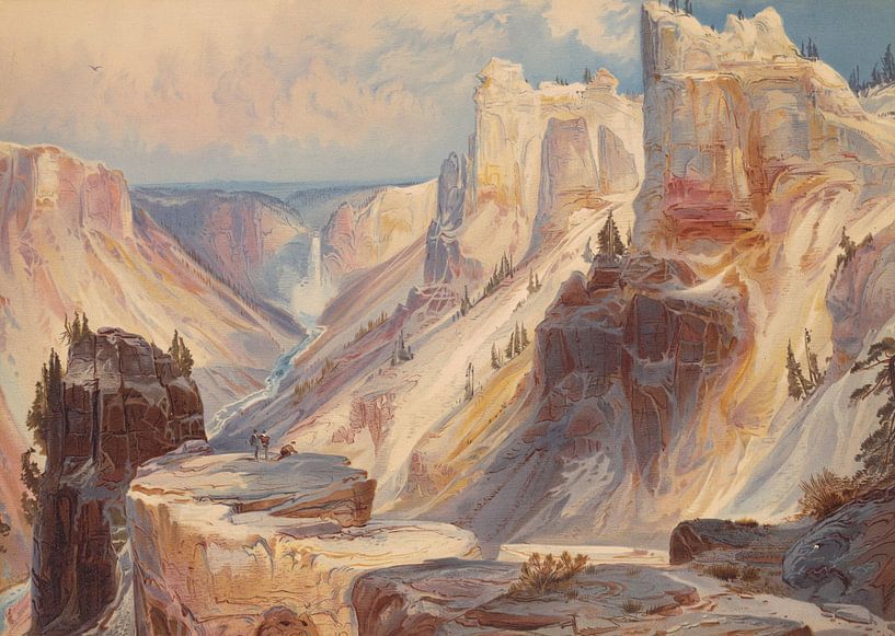 Thomas Moran~The Grand Canon of the Yellowstone, Yellowstone National Park by finemasterpiece