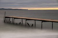 Jetty aan de Oostkust Denemarken