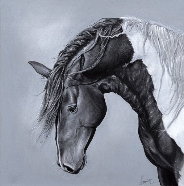 Horse drawing Leontine van Vliet by Leontine van Vliet