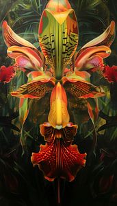 Mystische Orchideen in surrealem Licht von Color Square