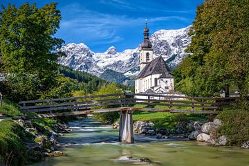 Kirche von Ramsau bei Berchtesgaden, Deutschland von Michael Abid