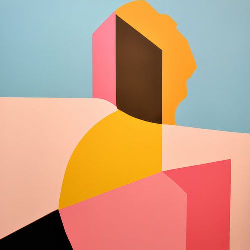Abstract "colour blocking" in pastel colours by Studio Allee