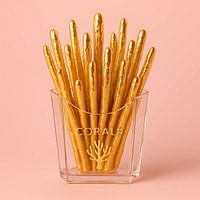 Golden Coral Sticks in Luxe Minimal Setting