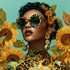 Sunflower Glam Portrait by Christian Ovís