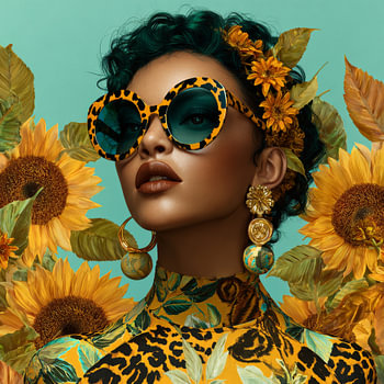 Portrait glamour tournesol