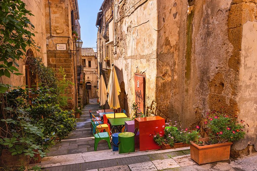 Inner city of Pitigliano, Italy by Adelheid Smitt