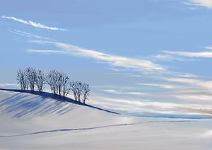 Winterlandschaft in der Sonne