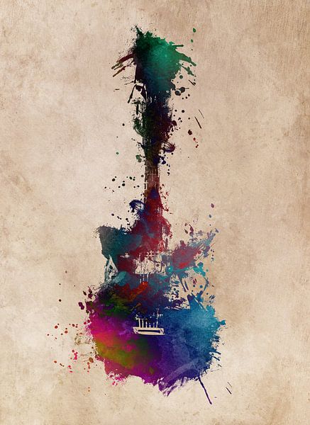Gitaar 42 muziekkunst #gitaar #muziek van JBJart Justyna Jaszke