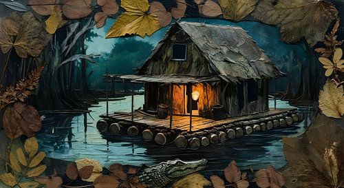 Hausboot auf einem Fluß