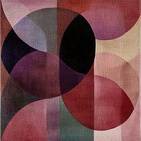 Gelaagde Abstracte Ovaalfiguren van Modern Collection