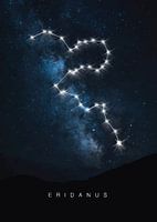 Celestial River: Eridanus Constellation Poster