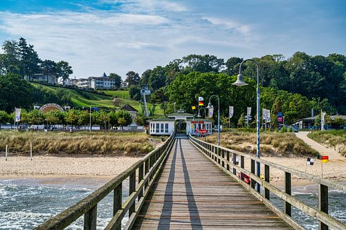 Uitzicht op de pier bij Goehren aan de Oostzee