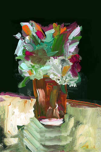 Levendige abstracte bloemen