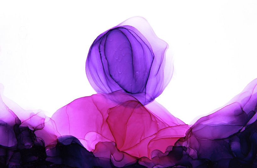 Violet abstrait /Pourpre abstrait/ Violet abstrait par Joke Gorter