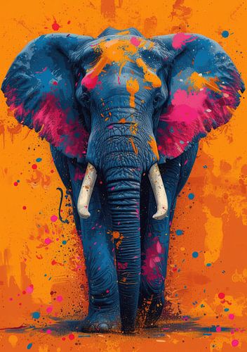 Olifant Afrika Poster Print