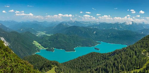 Walchensee with Karwendel Mountains, Bavaria, Germany