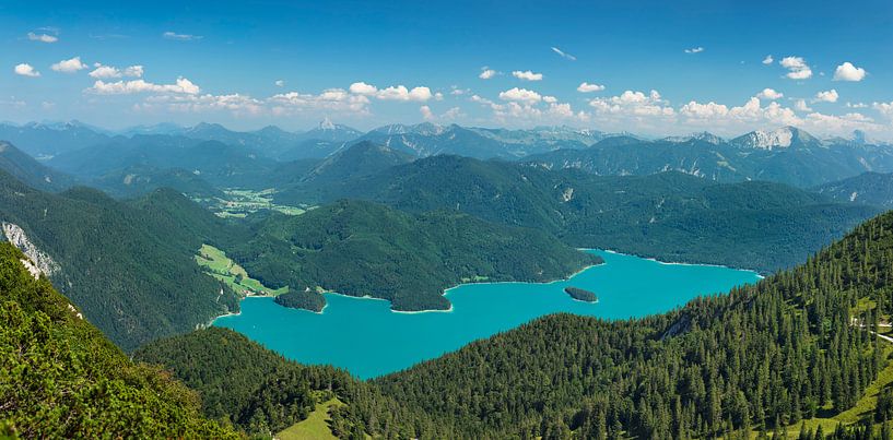 Walchensee met Karwendelgebergte, Beieren, Duitsland van Markus Lange