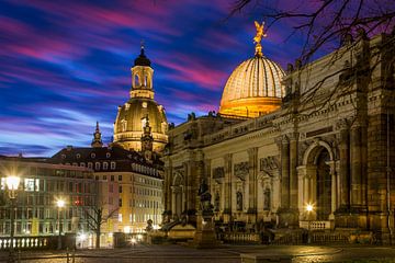 Blue hour in Dresden by Sergej Nickel