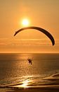 Parapending on the beach of Zoutelande in the Netherlands by Tonko Oosterink thumbnail