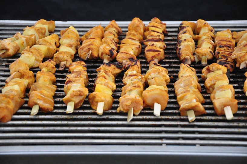 satestokjes op de BBQ par Marten Wieringa