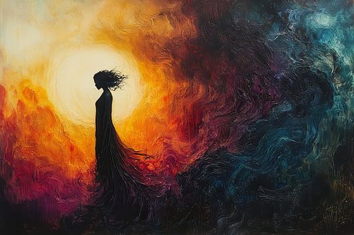 schilderachtig spiritueel portret