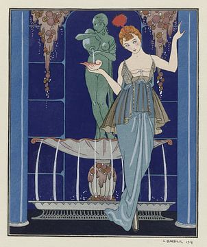 George Barbier - Avondkledij (1914) van Peter Balan