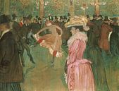 Im Moulin Rouge: Der Tanz, Henri de Toulouse-Lautrec von Meisterhafte Meister Miniaturansicht