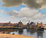 Gezicht op Delft van Vermeer van Marieke de Koning thumbnail