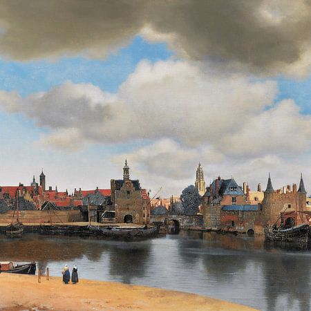 Gezicht op Delft van Vermeervan Marieke de Koning