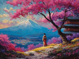 malerische japanische Kunst