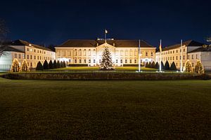 Schloss Bellevue mit Weihnachtsbaum