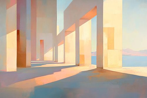 Architectuur met lichtspel