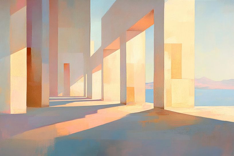 Jeux de lumière Architecture par Poster Art Shop