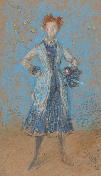 The Blue Girl, James Abbott McNeill Whistler by Masterful Masters