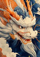 Skurriler grüner Drache