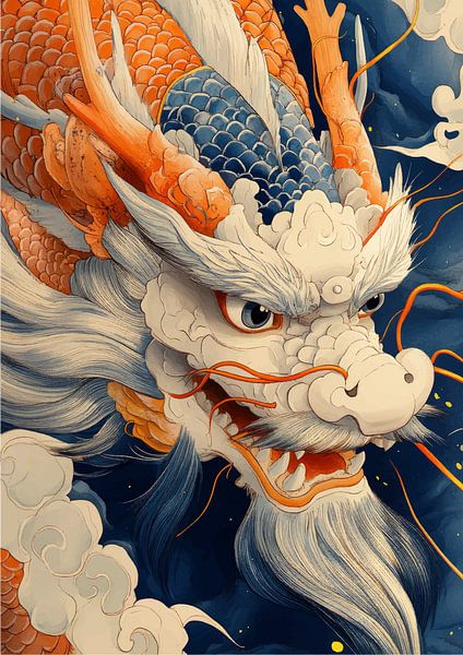 Whimsical Green Dragon by bob rendy