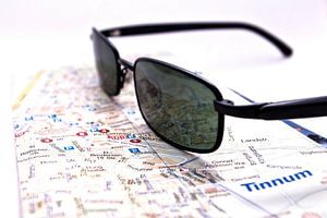 Stadtplan, Sylt, Sonnenbrille,