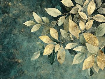 Leaf art | Golden Leaves by I ❤ Flowers