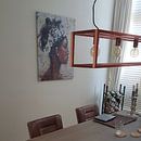 Customer photo: Abstract painting of an African woman by Mieke Daenen