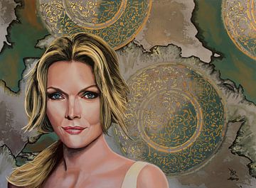 Michelle Pfeiffer Painting 2 by Paul Meijering