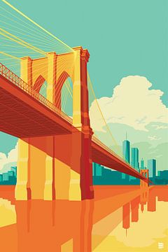 Brooklyn Bridge NYC by Remko Heemskerk