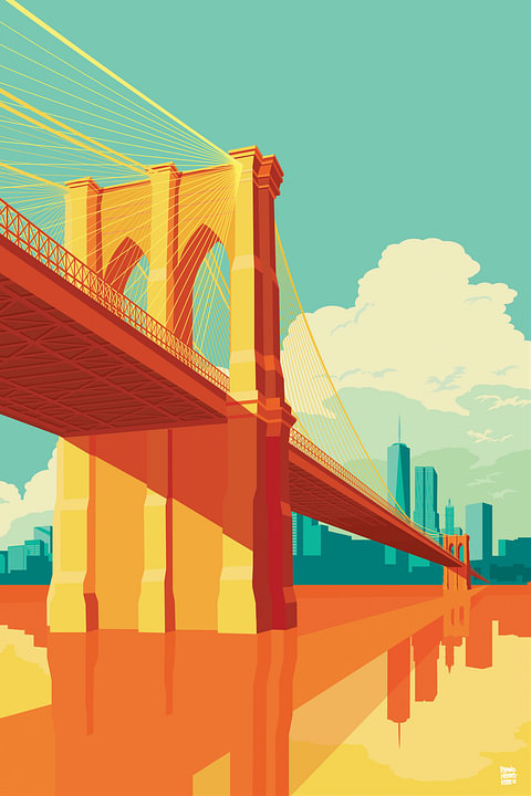 Brooklyn Bridge NYC von <span class="secondary-font">Remko Heemskerk</span>