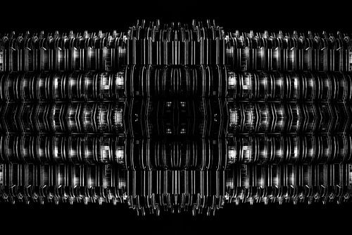 Les tours Petronas en symétrie – architecture abstraite de Kuala Lumpur